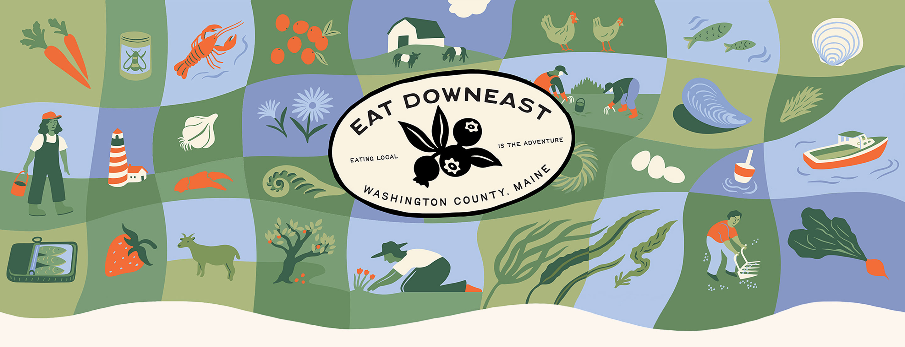 Eat Downeast - Washington County Maine logo and banner image